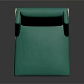 Elegant Teal Velvet Single Sofa With Gold Metal Frame And Modern Design