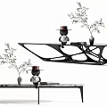 Modern coffee table coffee table combination 3d model