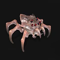 Transparent Spider Like Creature With Red Eyes Multiple Legs And Sci Fi Design