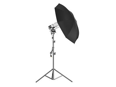Professional Commercial Studio Photography Lighting Equipment with Umbrella and Tripod Stand 3d model