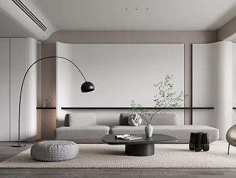modern living room 3d model