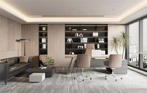 Modern Manager's Office 3d model