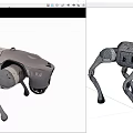 Advanced Four Legged Robotic Dog With Camera And Sensor Design