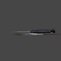 Collection of Tactical Knives with Black Handles Different Sizes and Sharp Blades