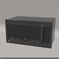 LG Brand Modern Kitchen Microwave Appliance With Control Panel And Glass Door