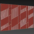 Black Gold Modern Geometric Striped Textured Panel Wall Decor