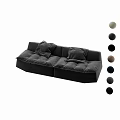 Modern Sectional Sofa Set With Multiple Cushions And Various Color Options