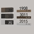 House Numbers Collection With Stone Beige Grey Brown And Light Grey Designs