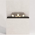 Modern Fireplace Flame 3d model