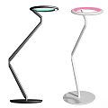 Sleek Modern Floor Lamp Design With Silver And White Metal Structure For Home Decor