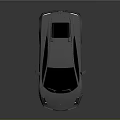 White Sleek Sports Car With Black Windows Red Rims And Aerodynamic Design