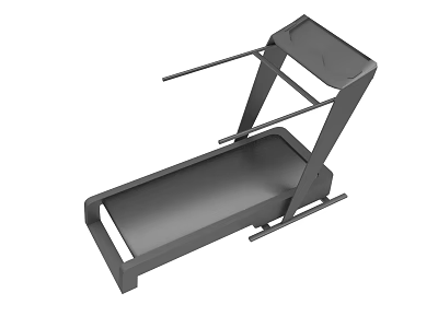 Modern Fitness Treadmill With Digital Control Panel And Sturdy Running Surface 3d model