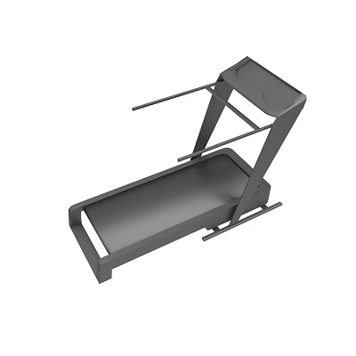 Modern Fitness Treadmill With Digital Control Panel And Sturdy Running Surface 3d model