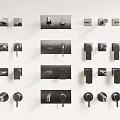 Embedded faucet wall faucet wall-mounted faucet 3d model