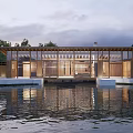 modern building public building 3d model