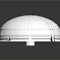 Transparent Oval Shaped Cover With Grid Lines And Circular Top Holes