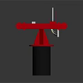 Red Track Equipment With White Sliding Parts And Black Base Structure