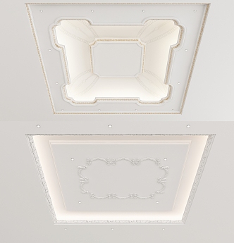 European-style ceiling 3d model