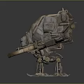 Mech Warrior Mech Soldier Machine Battlearm Mechanical Battlearm Machine Fighter Robot 3d model