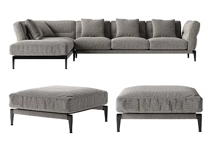 Modern Combination Sofa 3d model
