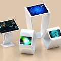 Smart Machines with Various Modern Stand Designs and Interactive Tech Interfaces 3d model