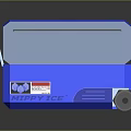 Portable Blue Electronic Cooler With Open Lid Illuminated Interior And Wheels