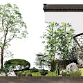 New Chinese landscape sketch 3d model