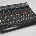 Professional Commercial Audio Mixer Control Panel With Multiple Knobs Faders Inputs 3d model
