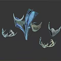Household Decorative Metal Crowns With Various Styles And Blue Feather Structure