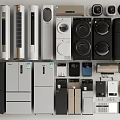 Various Types Of Modern Household Electrical Appliances With Different Designs And Colors