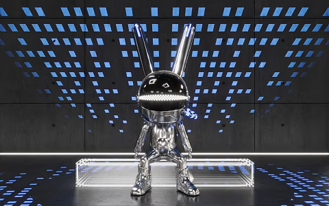 Doll Technology Machine Rabbit 3d model