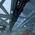 Indoor Ice Hockey Rink Sports Facility With Audience Seats And Ice Surface Layout