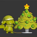 Pikachu Wearing Santa Hat And Scarf Next To Christmas Tree With Poké Balls And Star