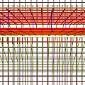 Structural Building Component Featuring Reinforced Steel Bars And Interlaced Grid Framework Structure Design 3d model