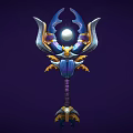 Scepter Weapon Instrument Sci-fi Weapon Instrument Cane Hidden Weapon 3d model