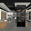 KUYISAN Clothing Shop Exterior With Display Windows Mannequins Plants And Bicycle