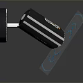 Long Span Surveillance Camera With Red Lens And Blue Scanning Lines For Security Monitoring
