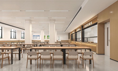 Modern Canteen 3d model