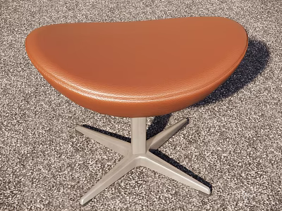 Sofa Stool Casual Stool Leather Stool Leather Stool Ottoman 3d model