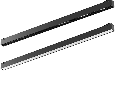 Black Linear Downlights and Spotlights LED Lighting for Home or Commercial Use 3d model