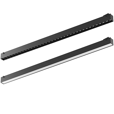 Black Linear Downlights and Spotlights LED Lighting for Home or Commercial Use 3d model