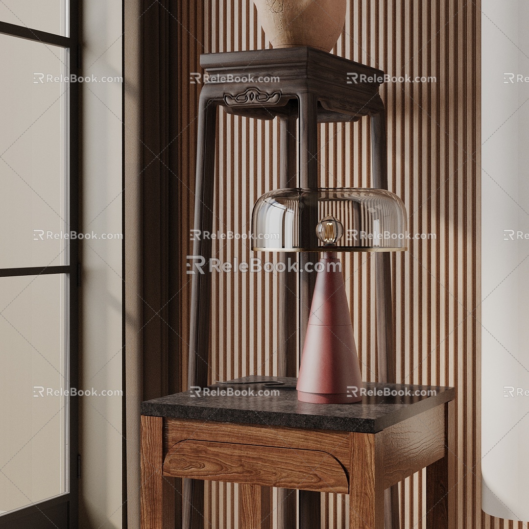 Modern table lamp 3d model