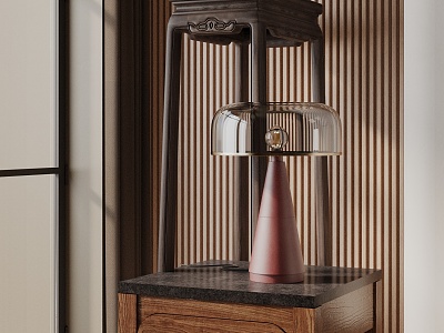 Modern table lamp 3d model