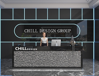 Front Desk 3d model