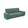 Modern Green Two Seater Sofa With Modern Design And Comfortable Upholstered Surface 3d model