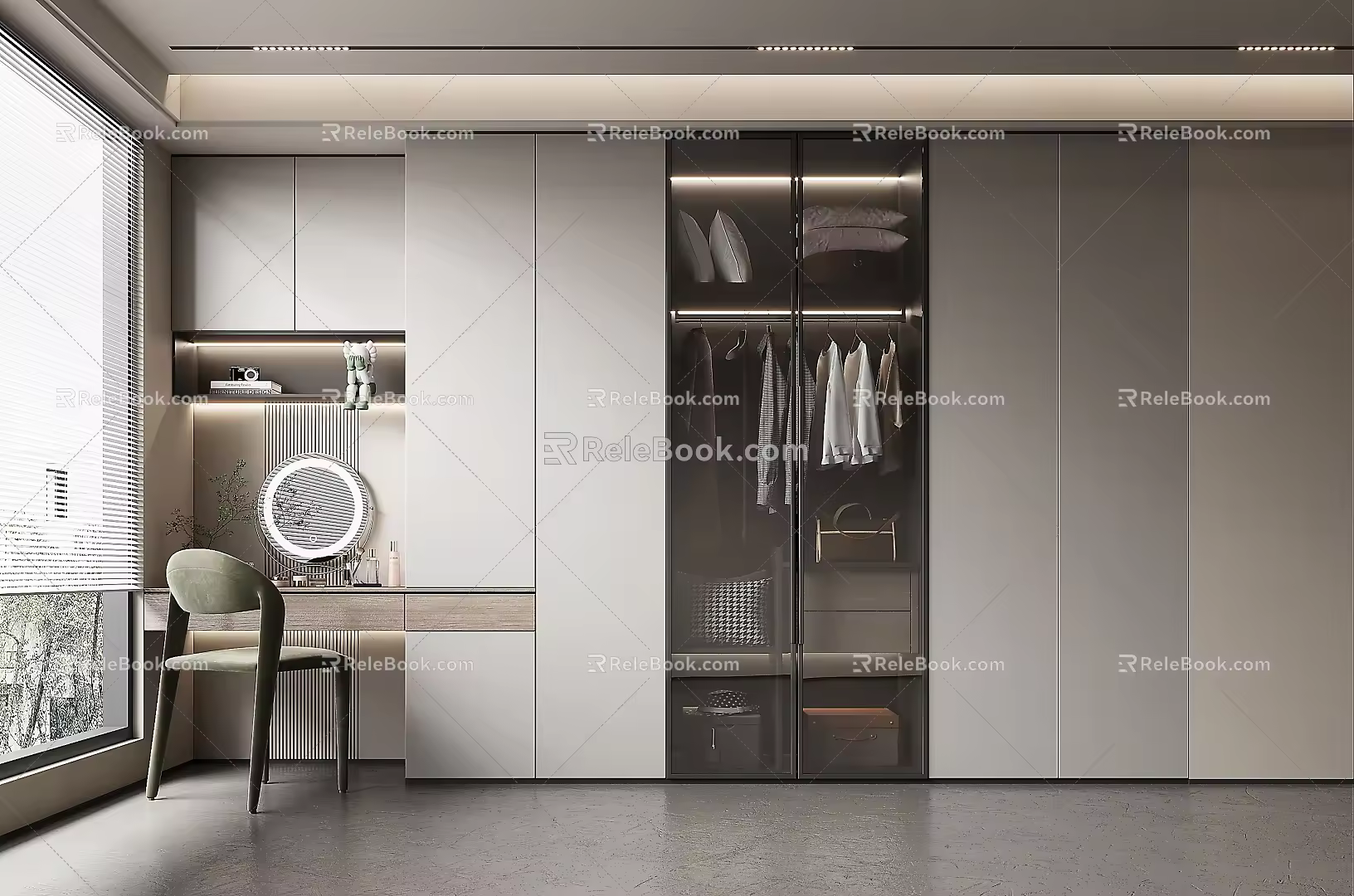 Multi-function wardrobe 3d model
