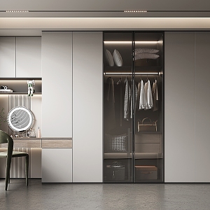 Multi-function wardrobe 3d model