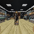 Digital Store Interior With Shelves Display Stands And Various Electronic Products