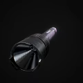 WEIGWORCH Black Metal Flashlight With Textured Grip And Durable Construction Design 3d model