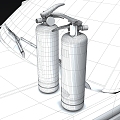 Fire extinguisher 3d model